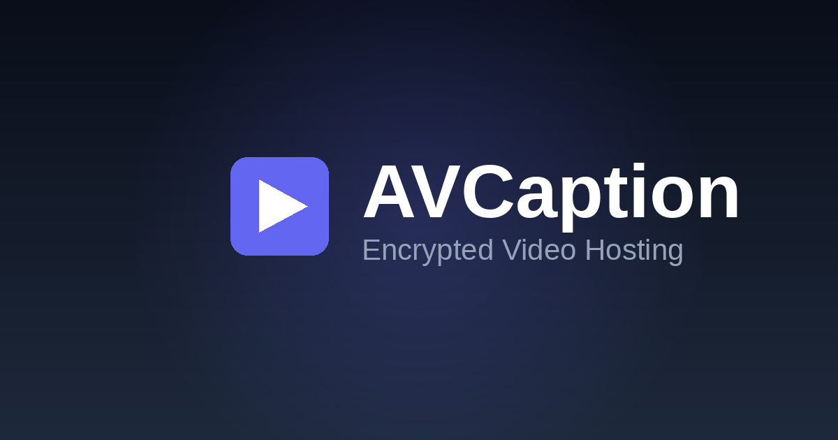 AVCaption live demo — encrypted HLS video player